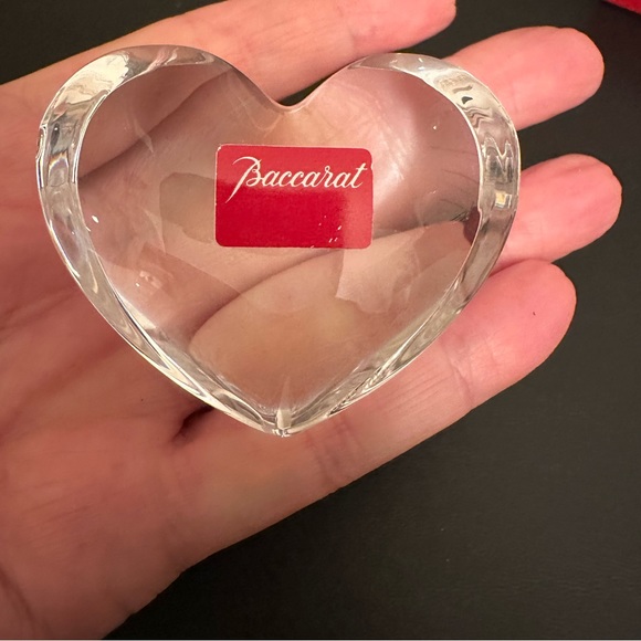 Baccarat Zan Small Clear Heart - Picture 2 of 5